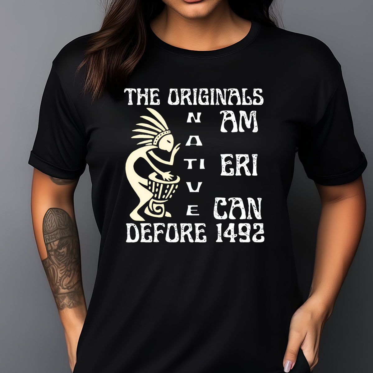 Native The Originals American Defore 1492 Vintage Shirt