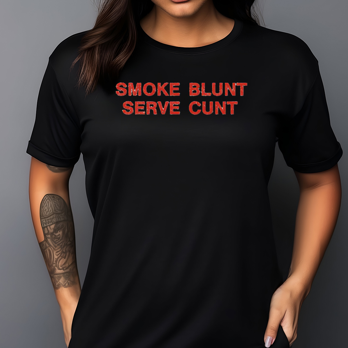 Smoke Blunt Serve Cunt 2024 Shirt