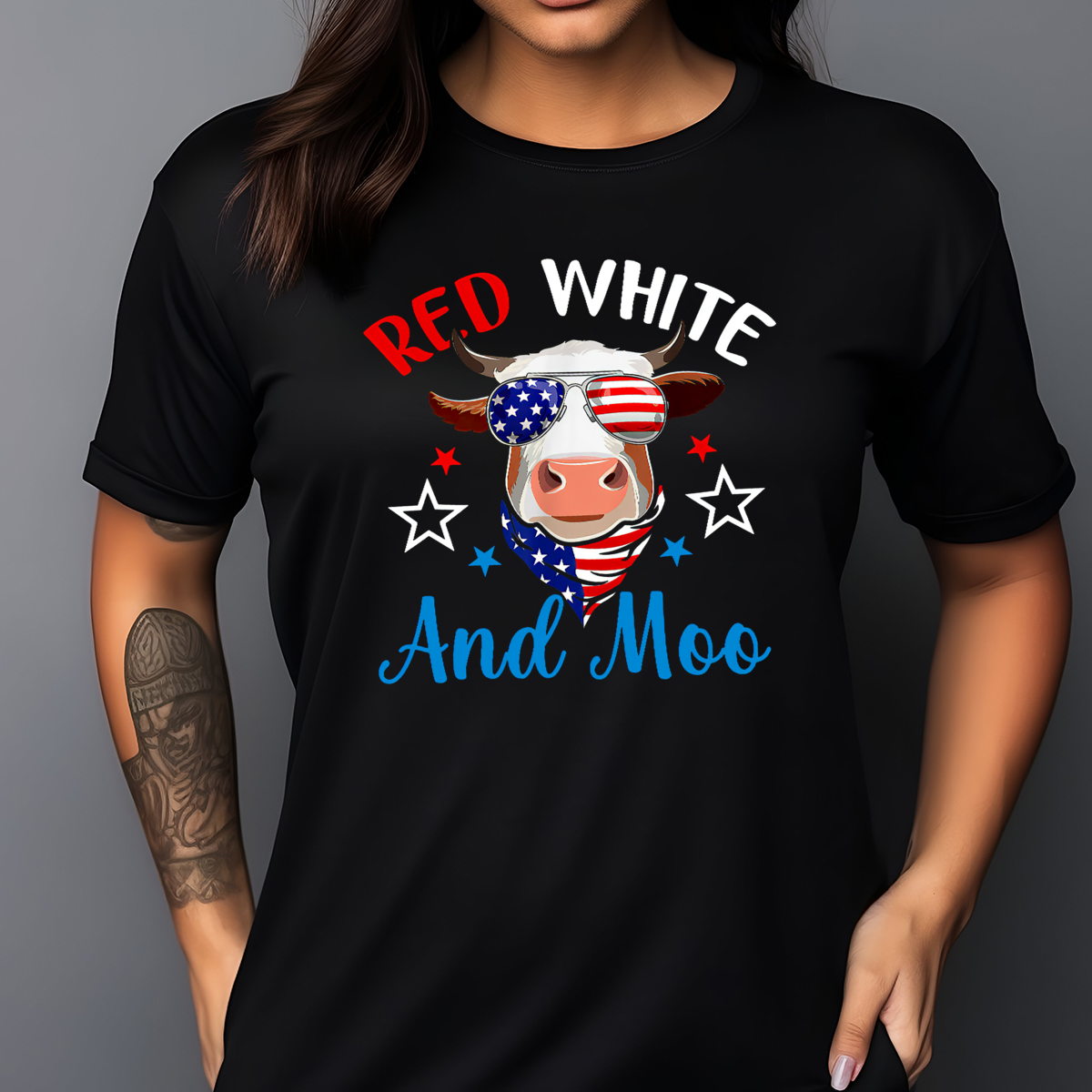 4th Of July Red White And Moo 2024 Shirt 4th Of July Red White And Moo 2024 Shirt