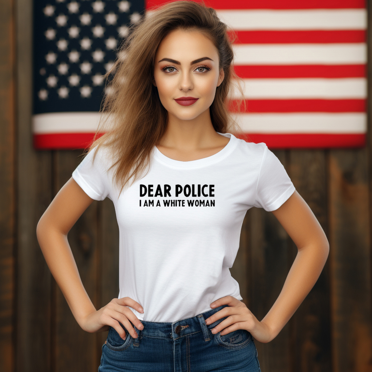 Dear Police I Am A White Woman Shirt