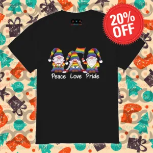 Gnomes LGBTQ Peace Love Pride 2024 Pride Month Shirt