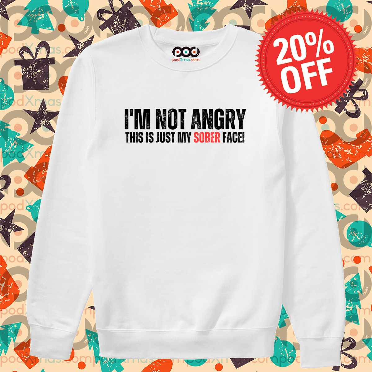 I Am Not Angry This Is Just My Sober Face 2024 Shirt