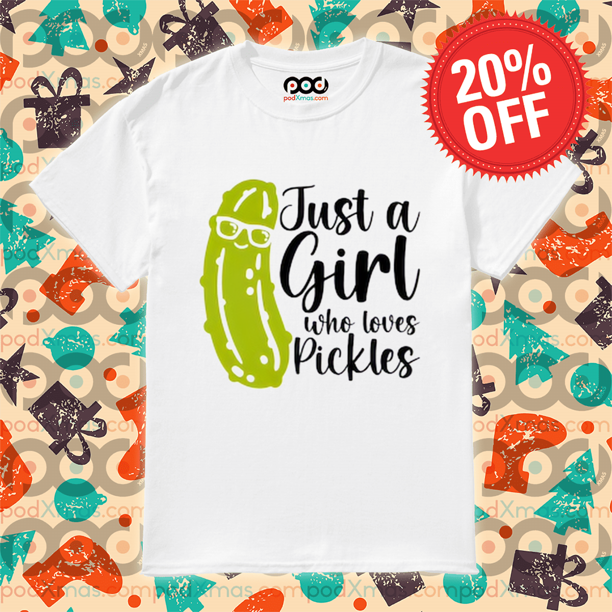 Just A Girl Who Loves Pickles 2024 Shirt