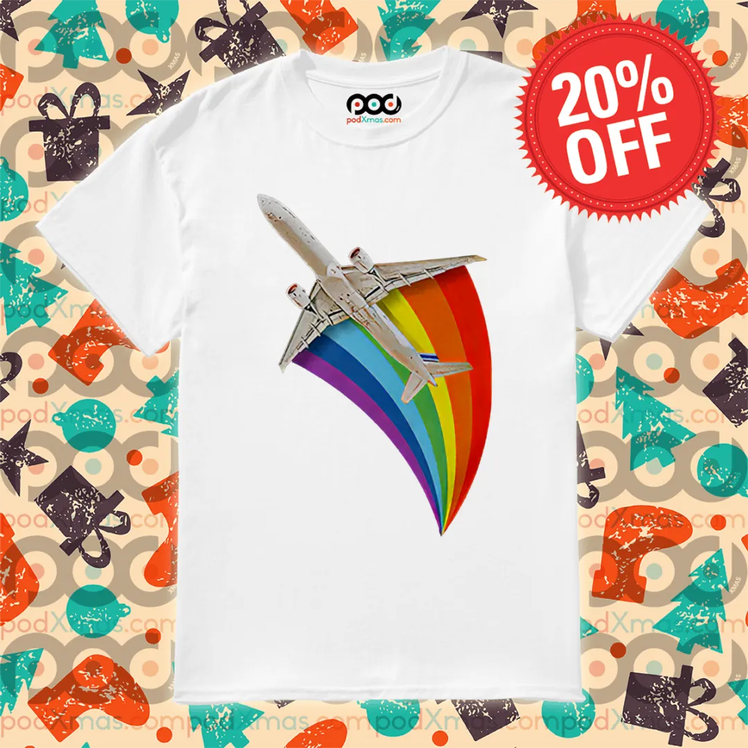 LGBTQ Plane Airline 2024 Pride Month Shirt