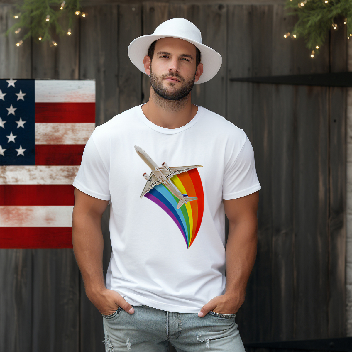 LGBTQ Plane Airline 2024 Pride Month Shirt