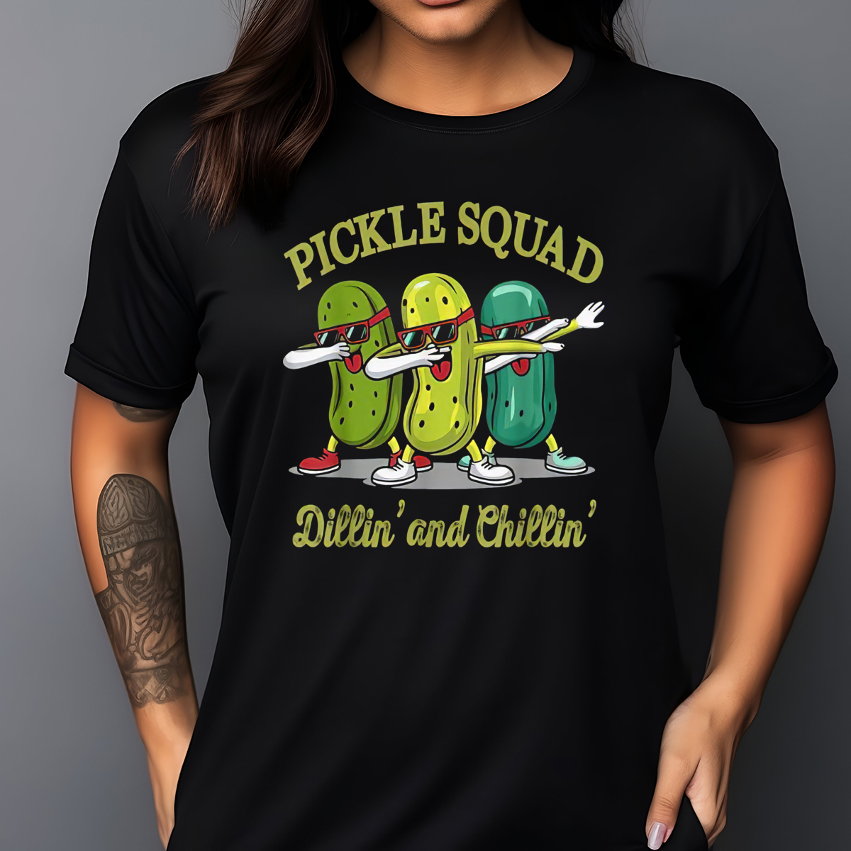 Pickle Dabbing Pickle Squad Dillin' And Chillin' 2024 Shirt