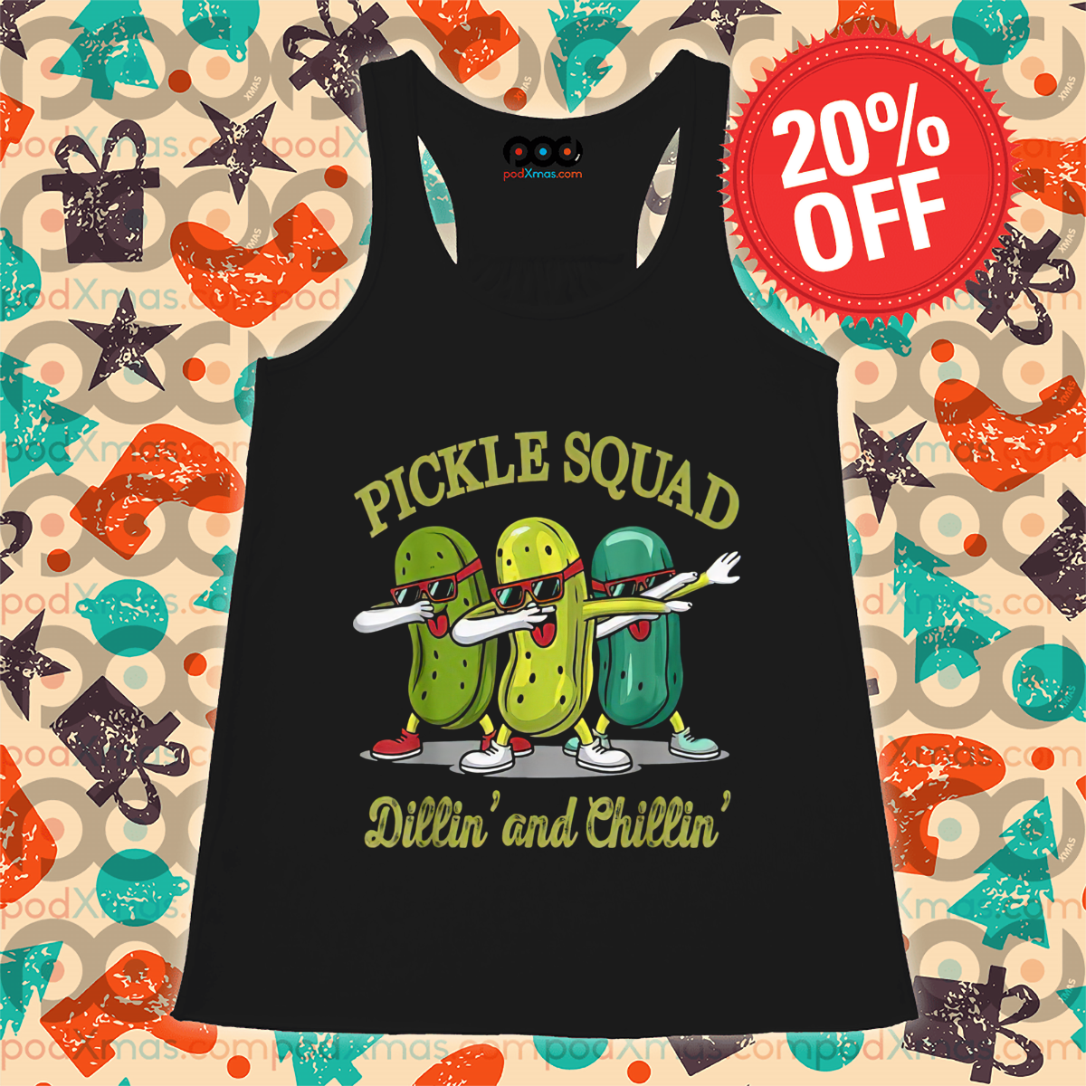 Pickle Dabbing Pickle Squad Dillin' And Chillin' 2024 Shirt