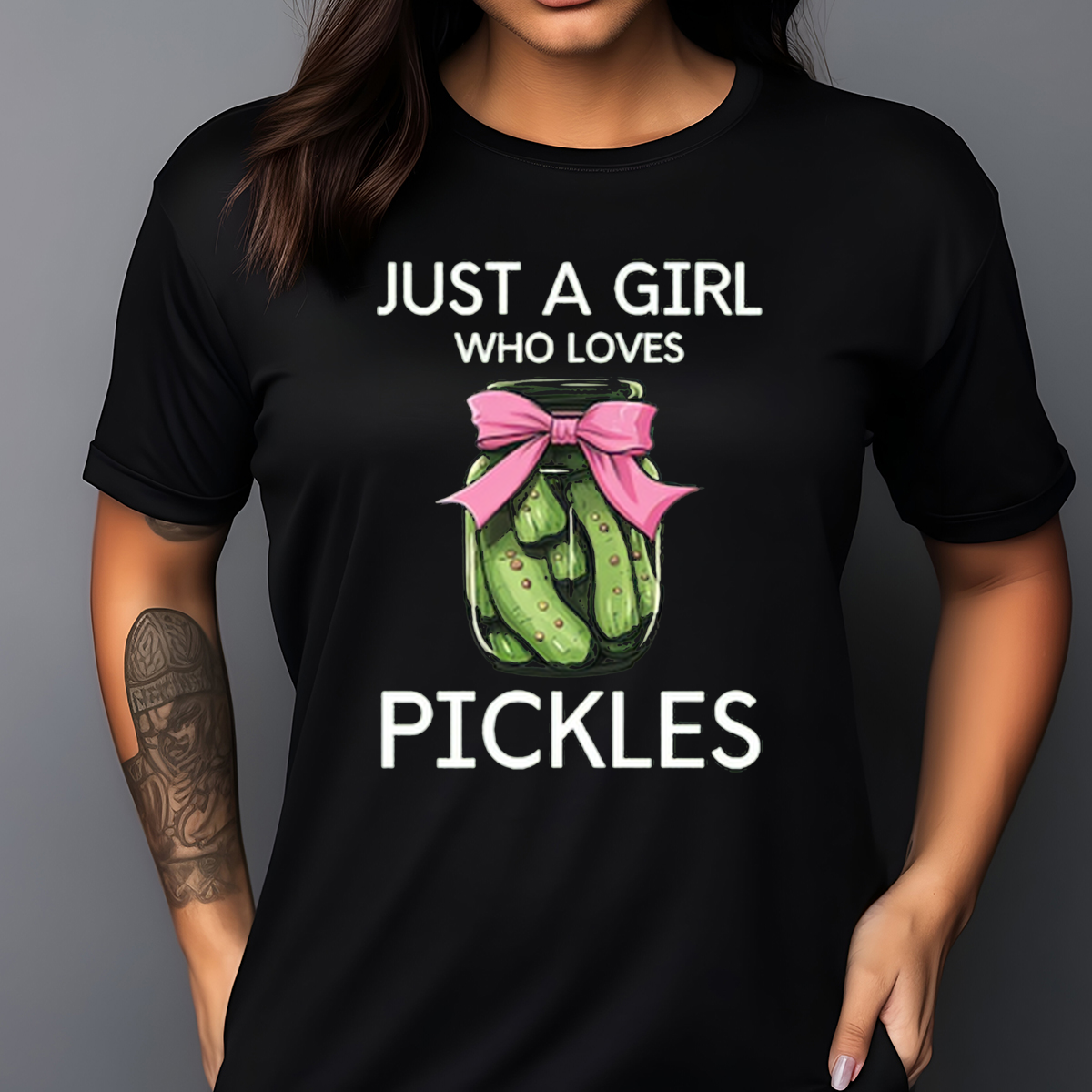 Pickle Jam Gift Just A Girl Who Loves Pickles Shirt