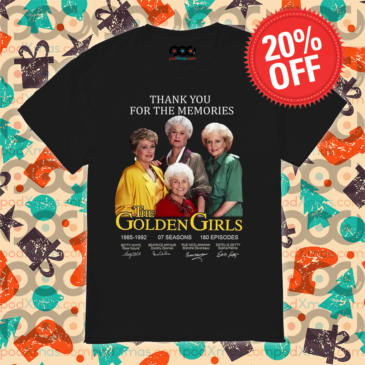 The Golden Girls Thank You For The Memories Signature 2024 Shirt
