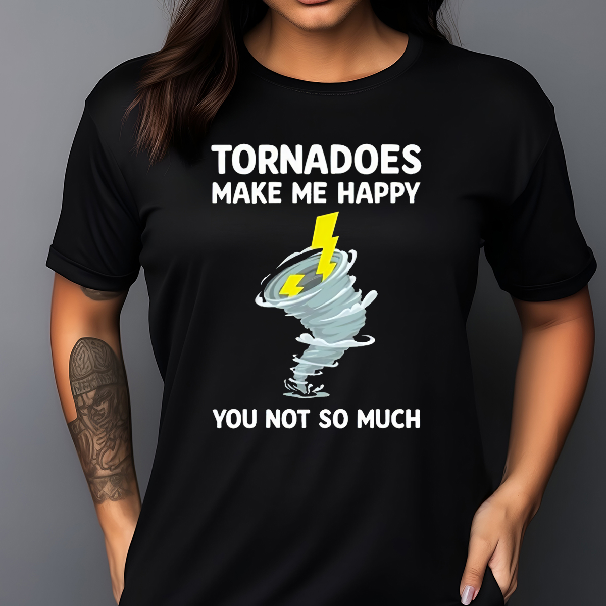 Tornadoes Make Me Happy You Not So Much 2024 Shirt - Custom Xmas Gift