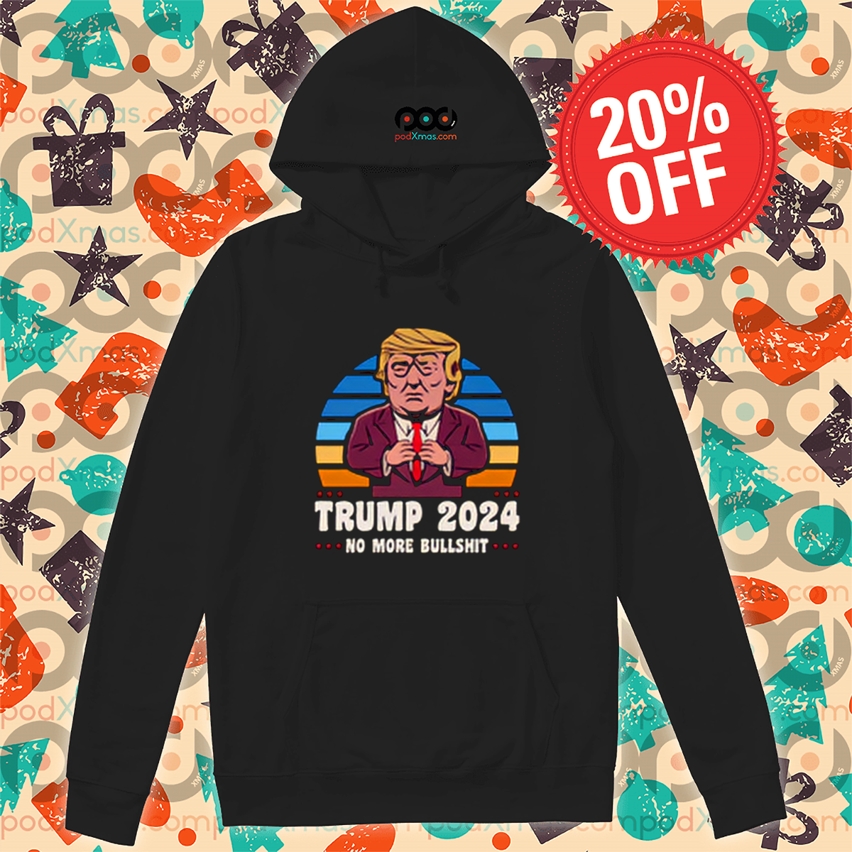 Trump 2024 No More Bullshit Retro Shirt