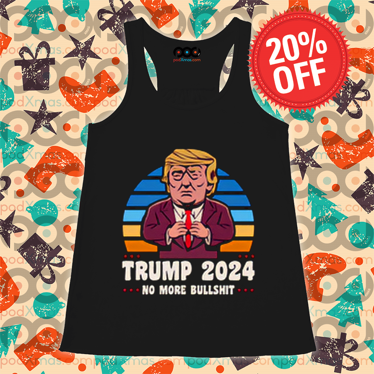 Trump 2024 No More Bullshit Retro Shirt