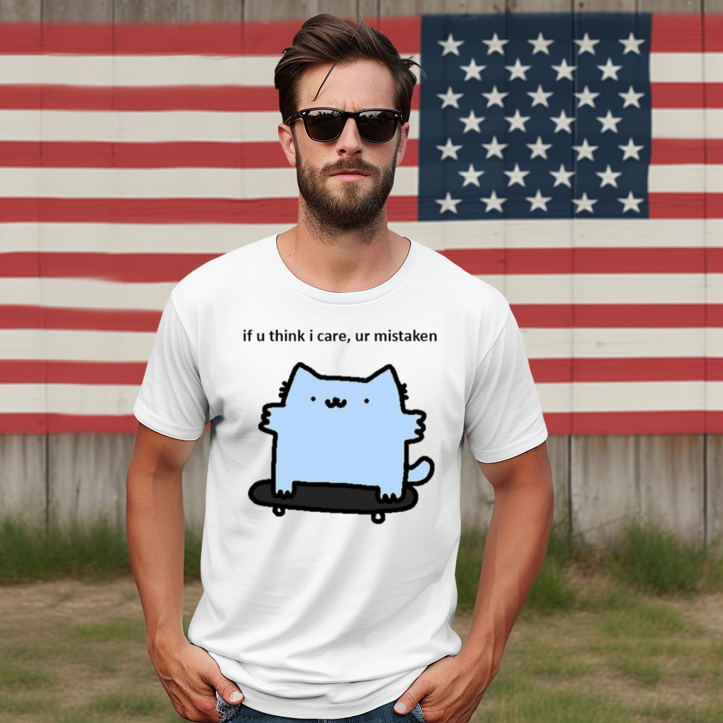 Cat If U Think I Care Ur Mistaken 2024 Shirt