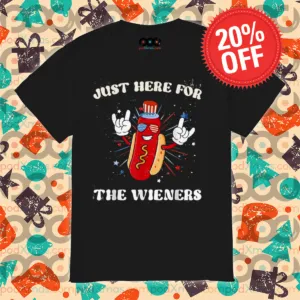 Hot Dog Just Here For The Wieners 2024 Shirt