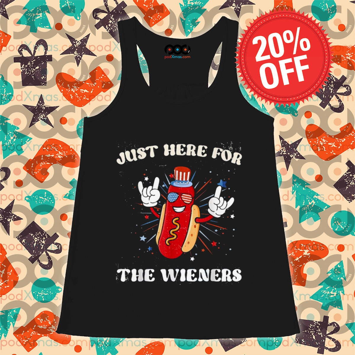 Hot Dog Just Here For The Wieners 2024 Shirt