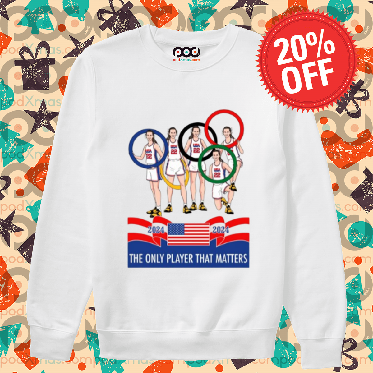 Olympic American Flag 2024 The Only Player That Matters Shirt