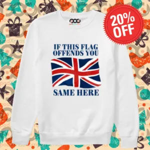 England Flag If This Flag Offends You Same Here Shirt