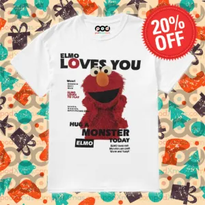 Animal Muppet Elmo Loves You Hug A Monster Today Shirt