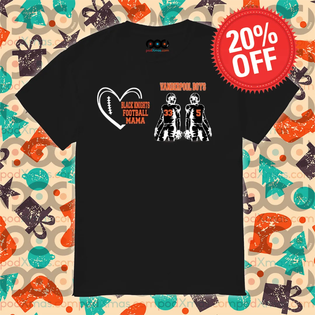 Black Knights Football Mama Yanderpool Boys Shirt