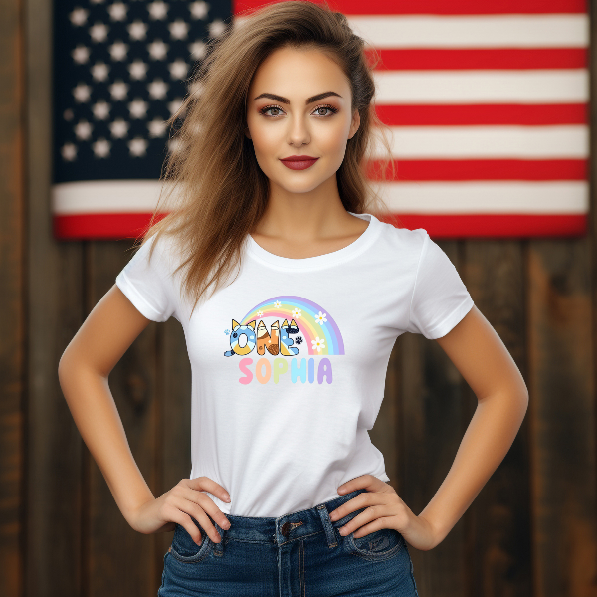 Bluey Rainbow One Sophia 2024 Shirt