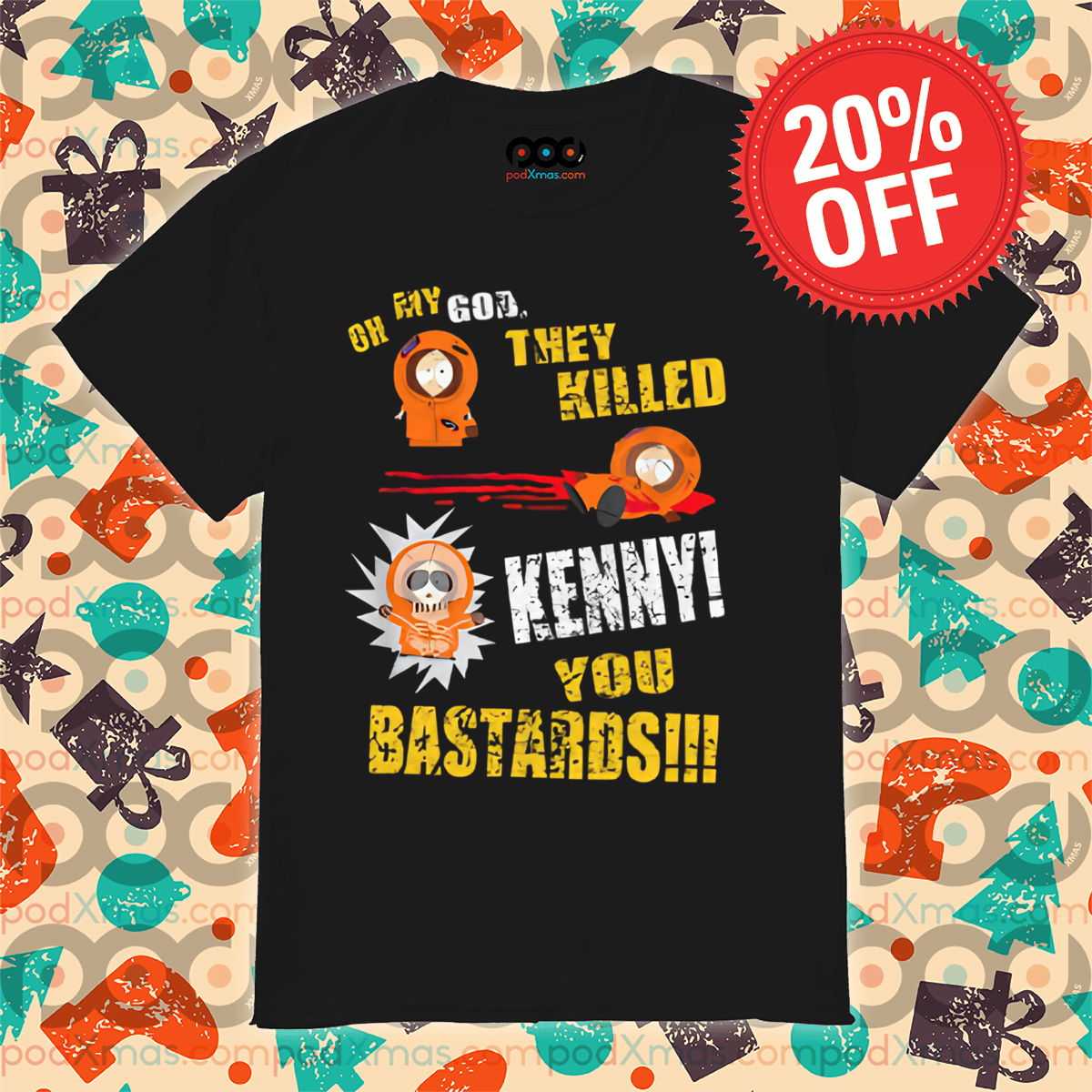 South Park Oh My God They Killed Kenny You Bastards Vintage Shirt