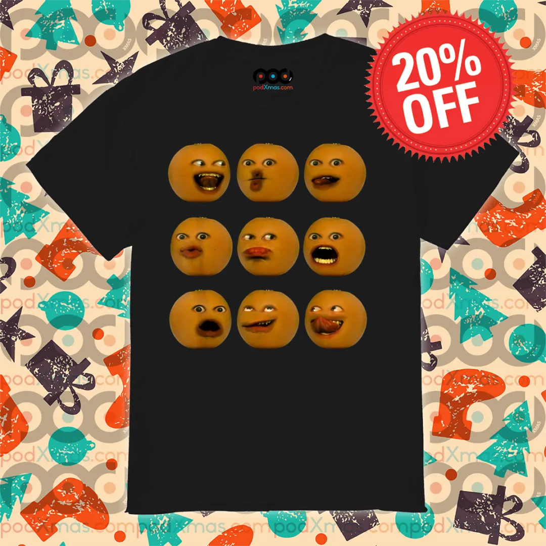 Annoying Orange Funny Face Emoji Shirt