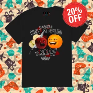 Annoying Orange Hey Hey Hey Apple Knife Shirt