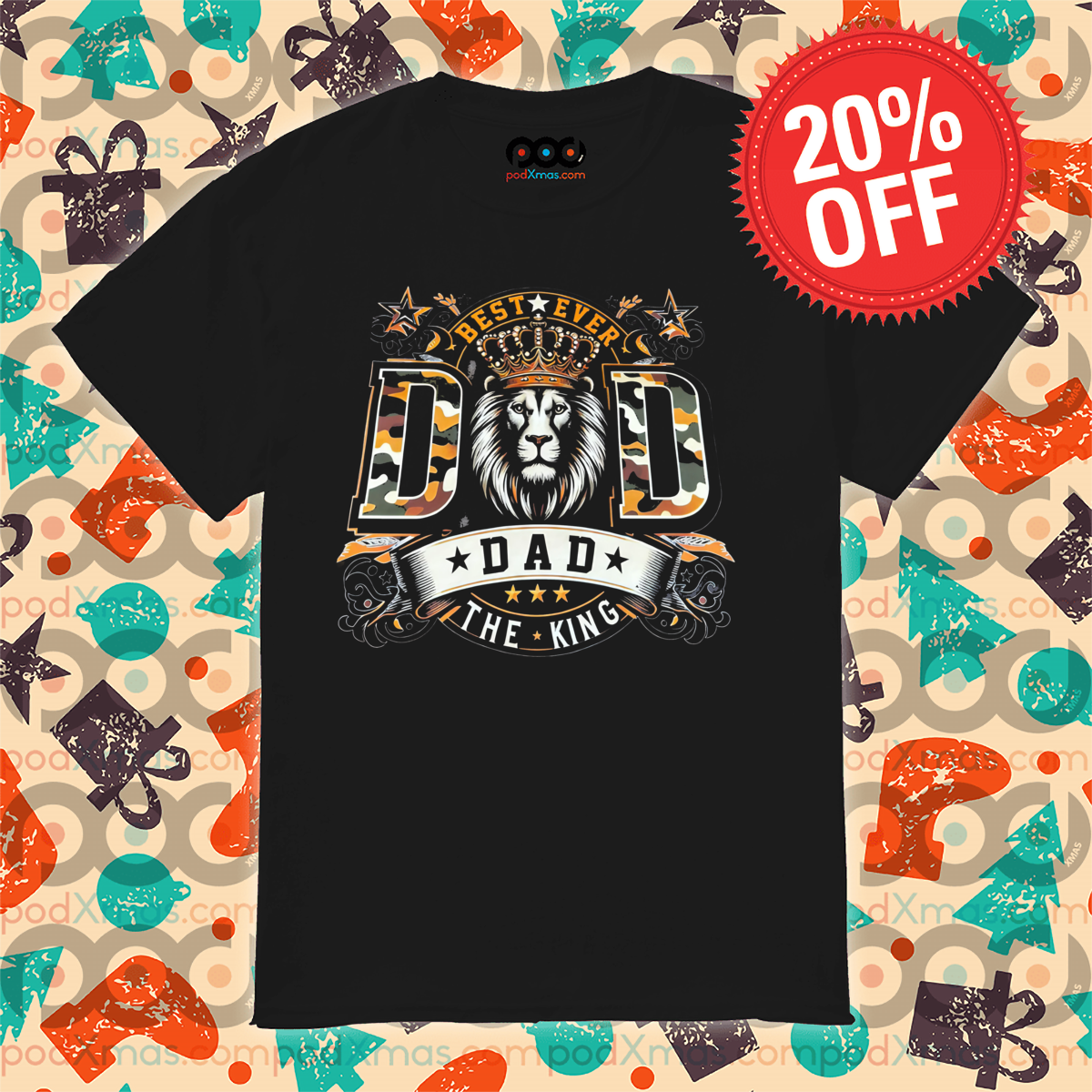 Lion Dad Best Ever The King 2024 Shirt