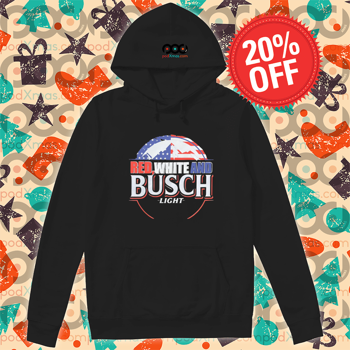 Red White And Busch Light Shirt