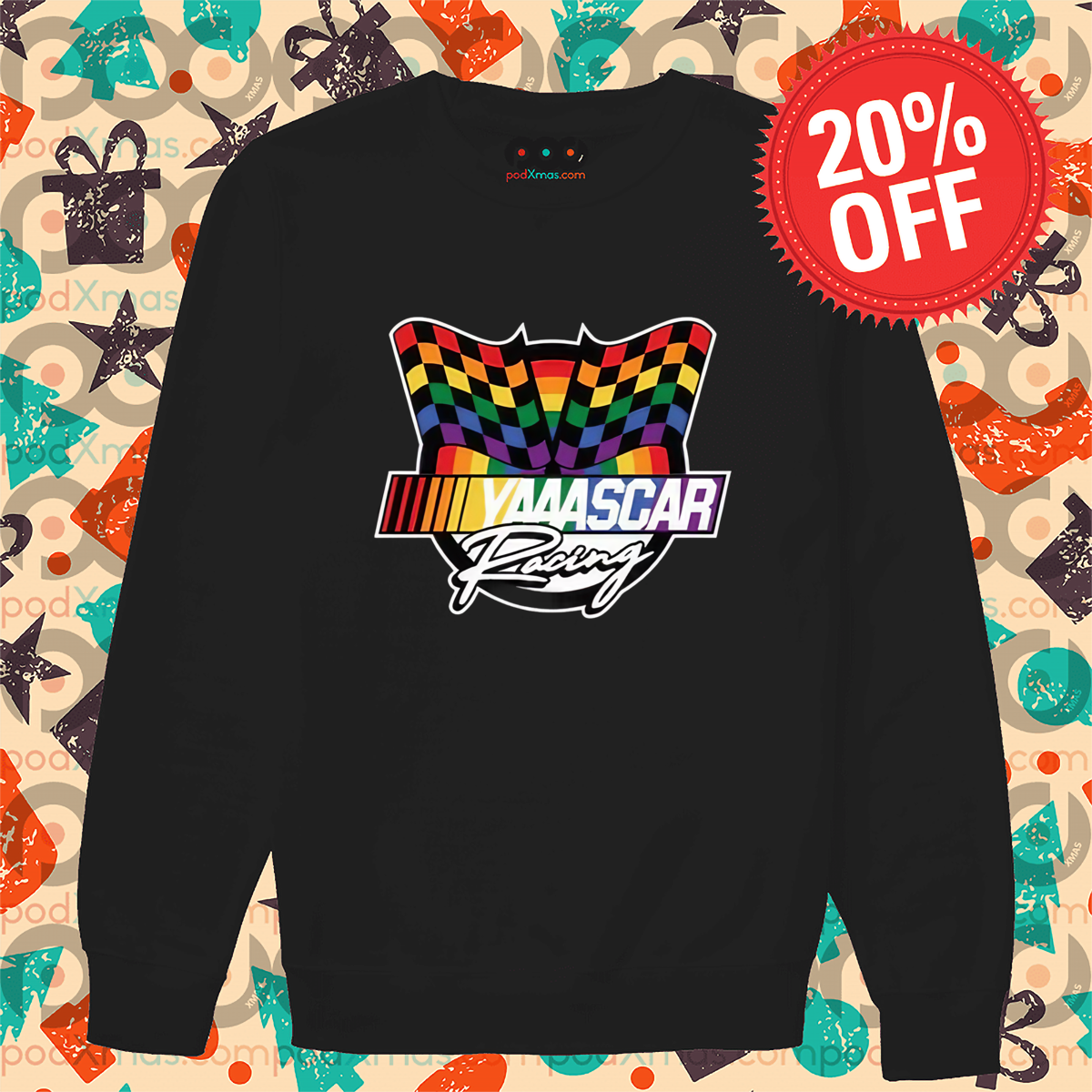 Yaaascar Racing LGBTQ Flag 2024 Shirt