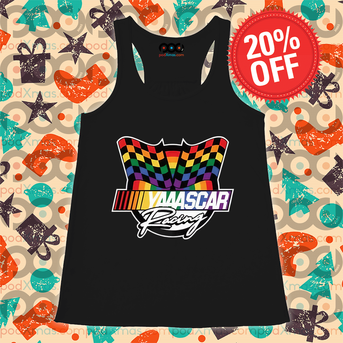 Yaaascar Racing LGBTQ Flag 2024 Shirt
