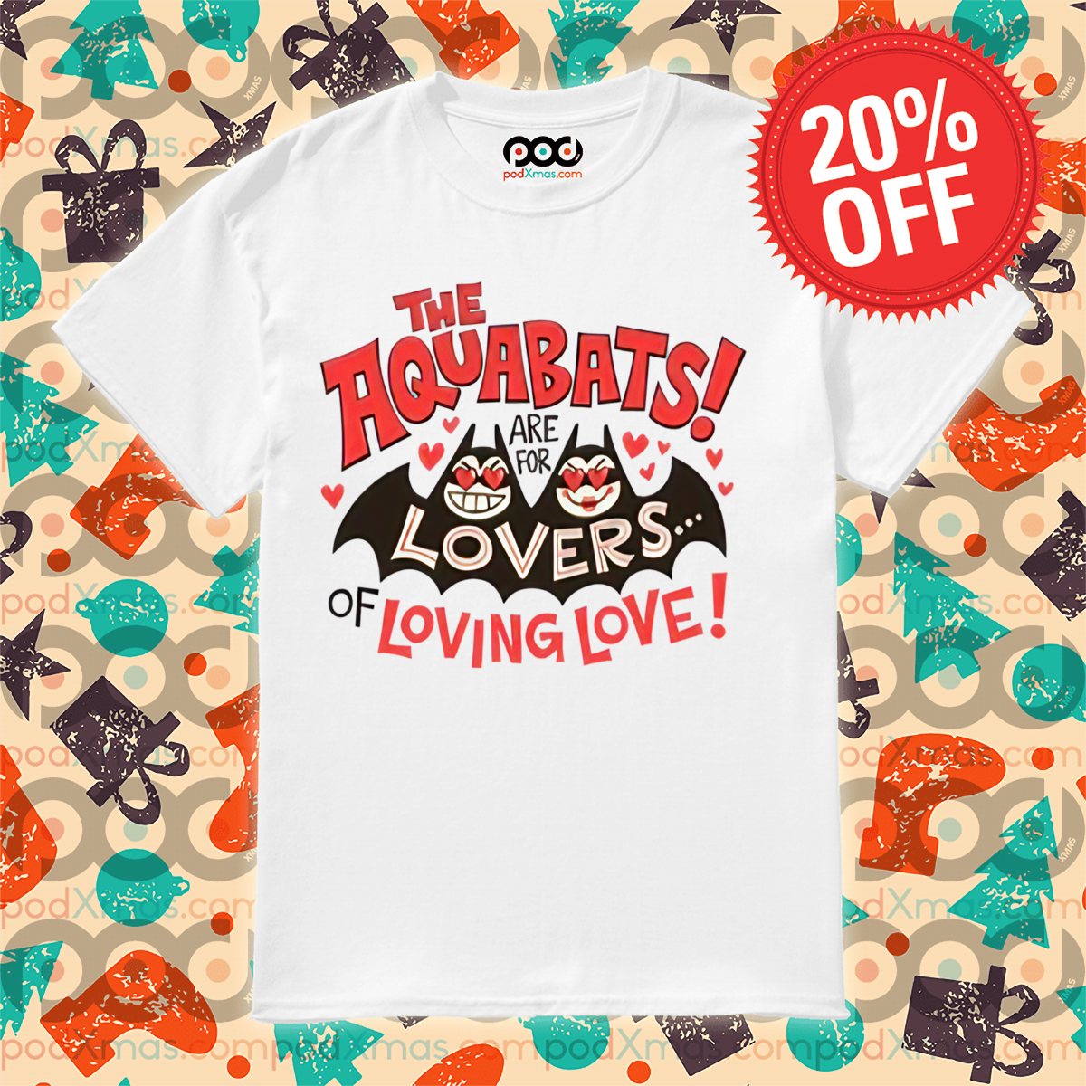 Bat Couple The Aquabats Are For Lovers Of Loving Love 2024 Shirt
