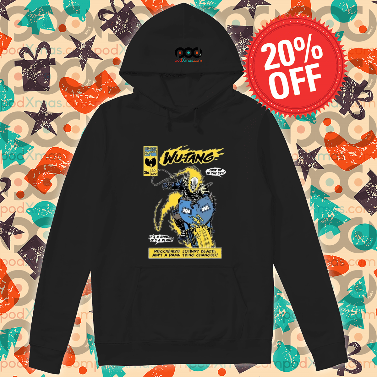 Ghost Rider Wu-Tang Look Up In The Sky 2024 Shirt