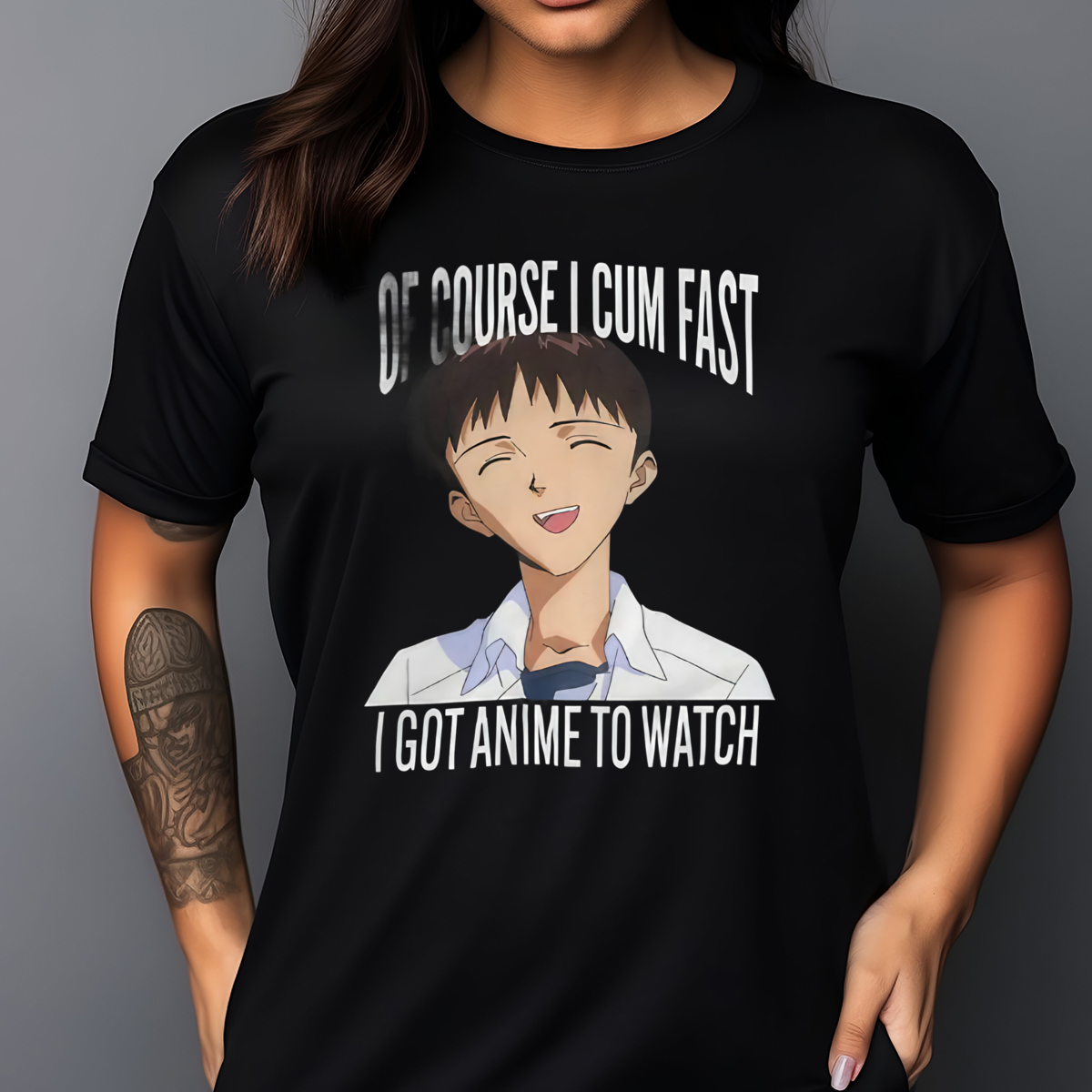 Ikari Shinji Of Course I Cum Fast I Got Anime To Watch 2024 Shirt