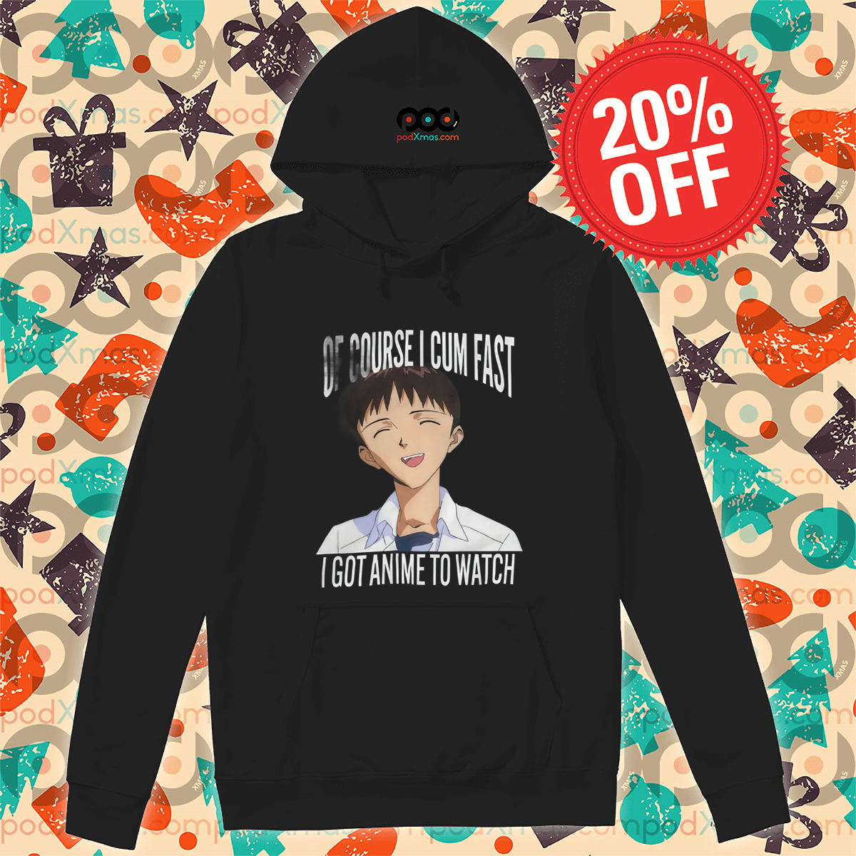 Ikari Shinji Of Course I Cum Fast I Got Anime To Watch 2024 Shirt