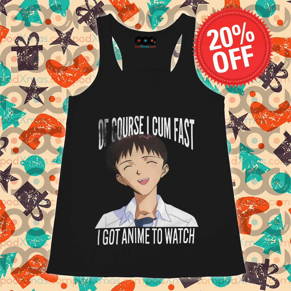 Ikari Shinji Of Course I Cum Fast I Got Anime To Watch 2024 Shirt