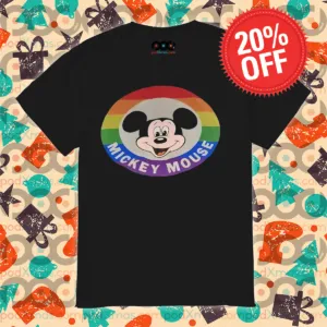 LGBTQ Mickey Mouse Head Rainbow 2024 Pride Month Shirt