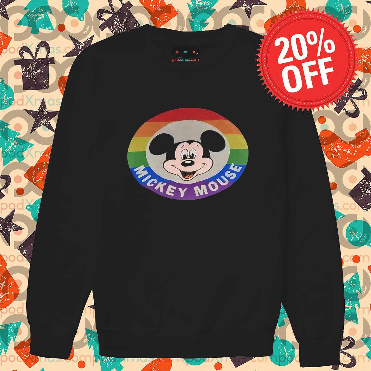 LGBTQ Mickey Mouse Head Rainbow 2024 Pride Month Shirt