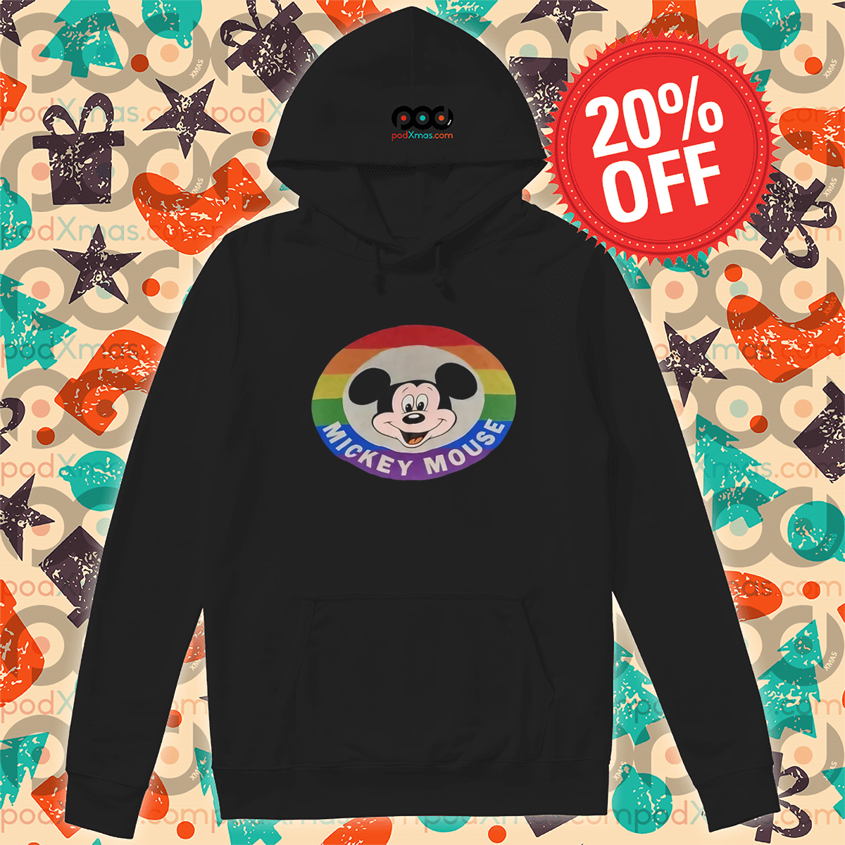 LGBTQ Mickey Mouse Head Rainbow 2024 Pride Month Shirt