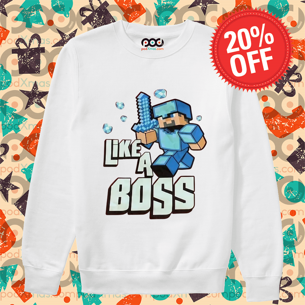 Minecraft Like A Boss 2024 Shirt