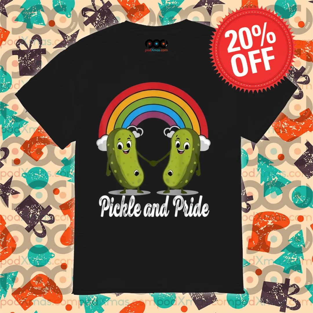 Pickle And Pride Rainbow LGBTQ Pride Month 2024 Shirt