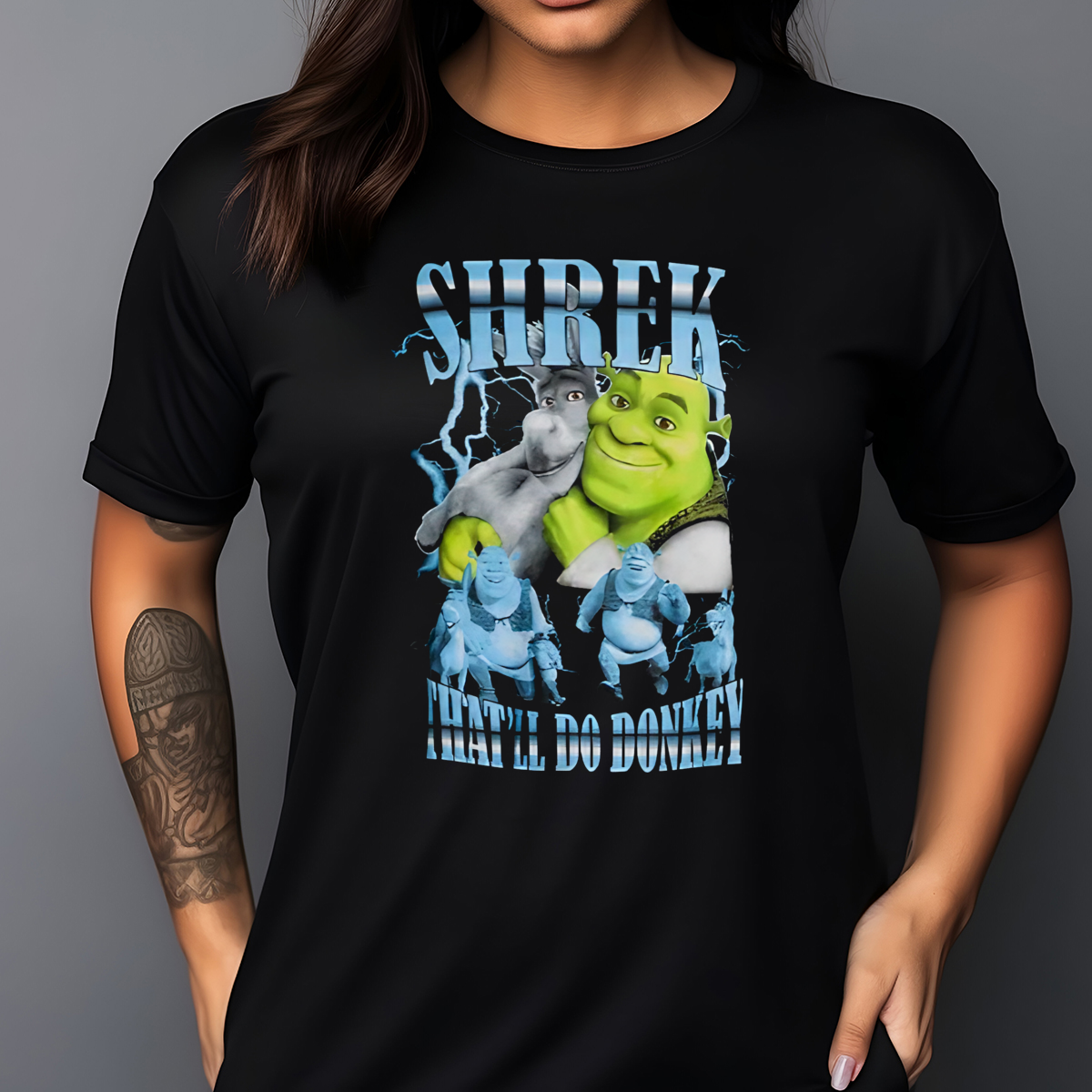 Custom Xmas Gift - Shrek That’ll Do Donkey 2024 Shirt