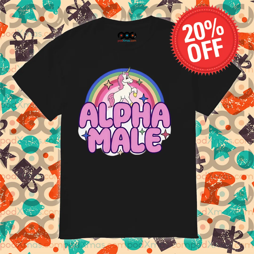 Unicorn Alpha Male Rainbow Pride Month 2024 Shirt