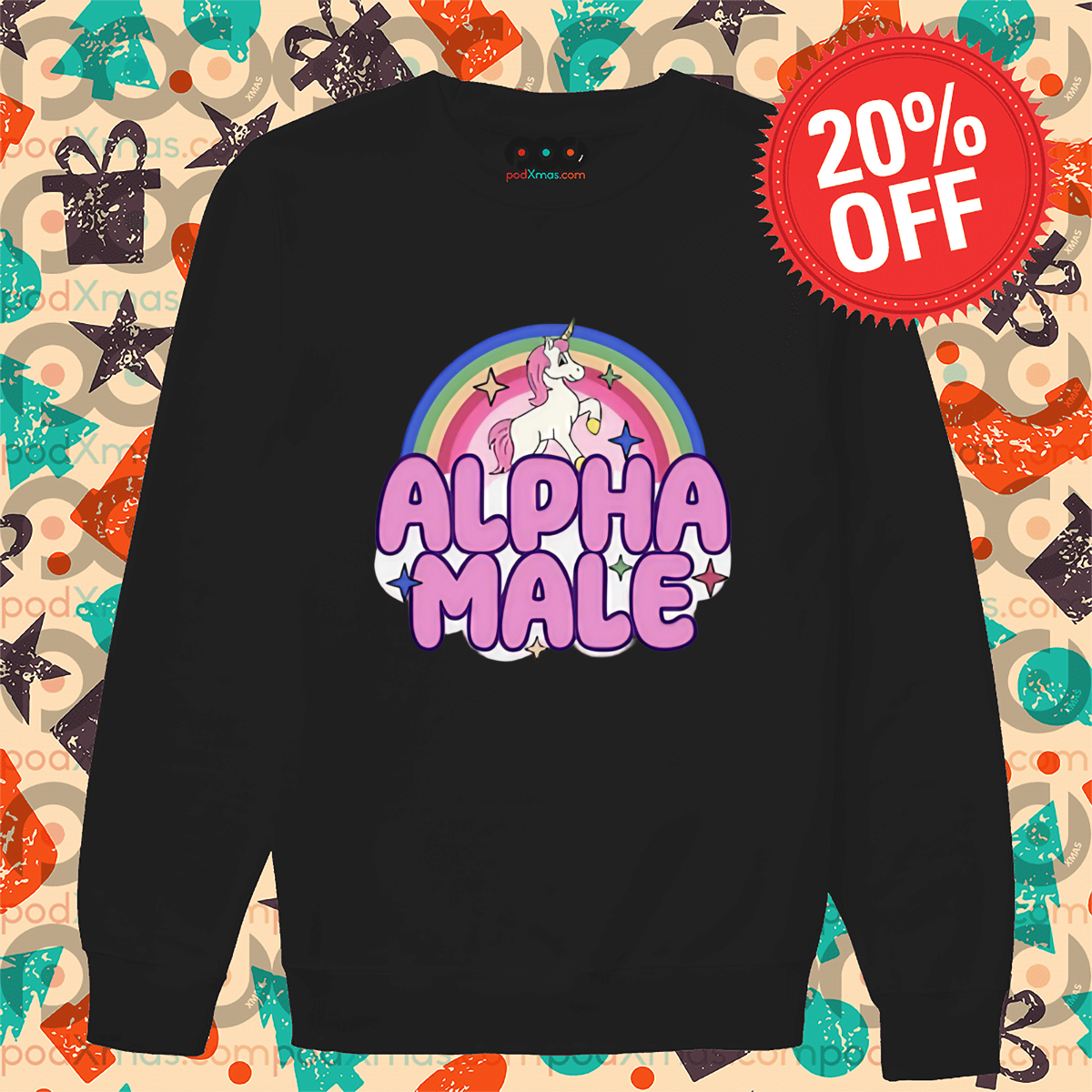 Unicorn Alpha Male Rainbow Pride Month 2024 Shirt