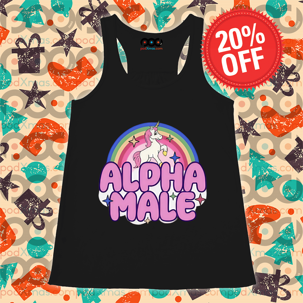 Unicorn Alpha Male Rainbow Pride Month 2024 Shirt