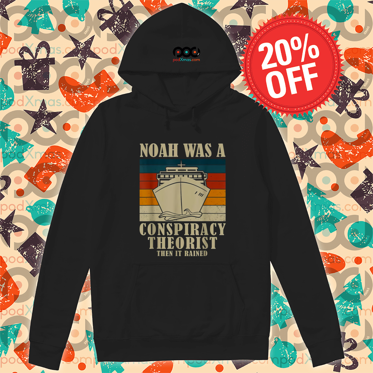 Noah Was A Conspiracy Theorist Then It Rained Vintage Shirt-topaz-enhance