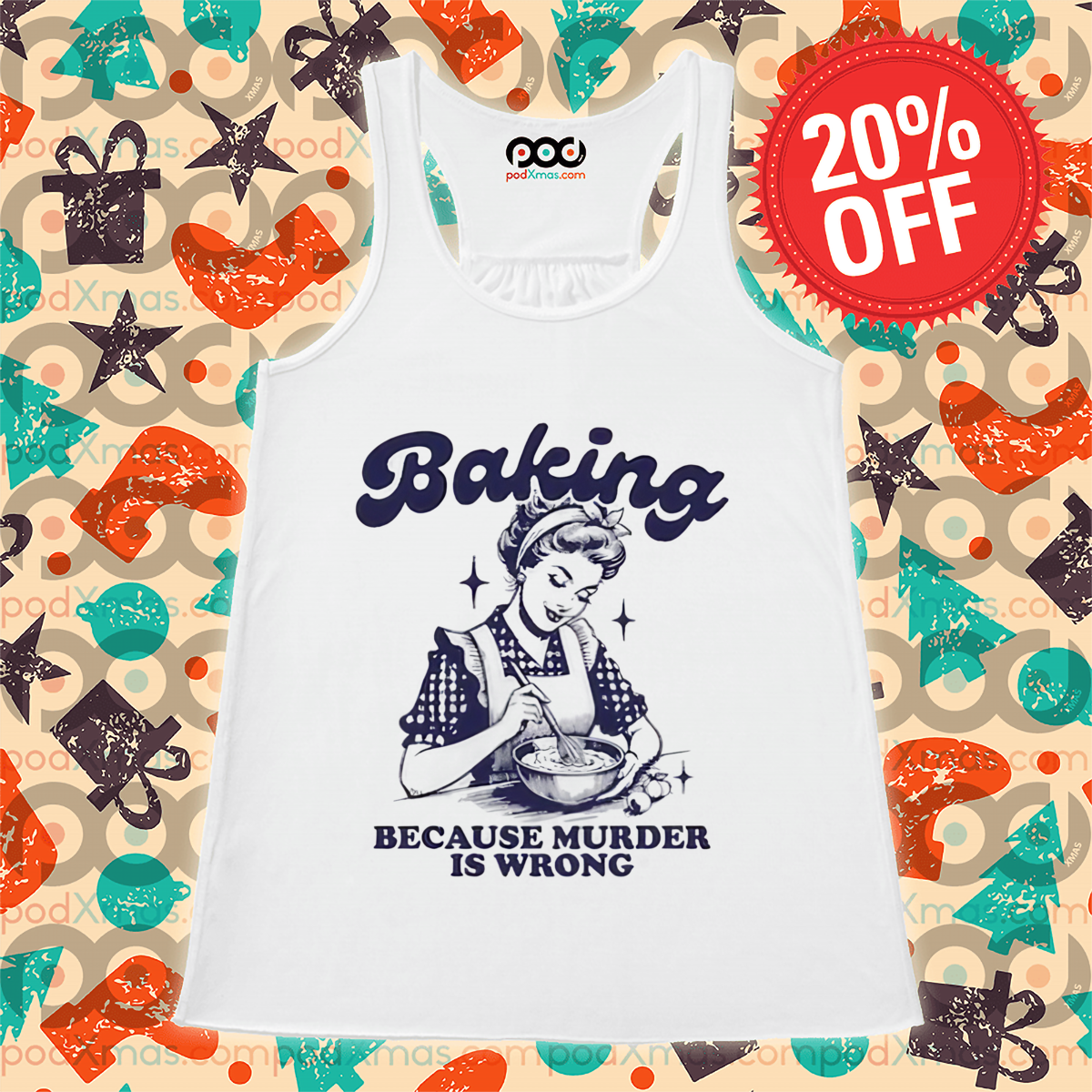 Baking Because Murder Is Wrong 2024 Shirt