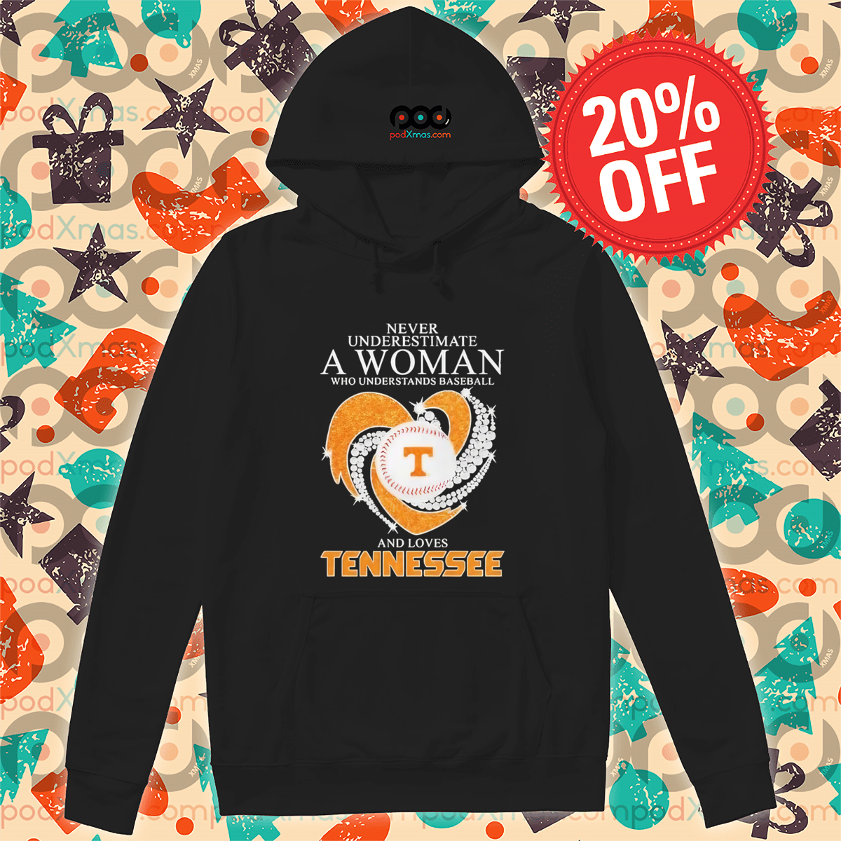 Heart Diamond Never Underestimate A Woman Who Understands Baseball And Loves Tennessee Shirt