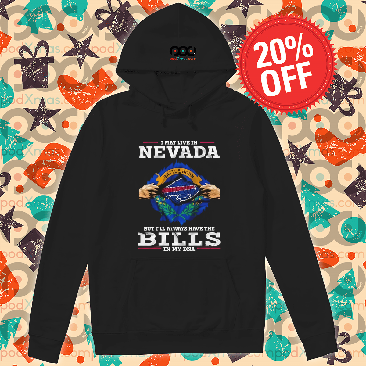 I May Live In Nevada But I'll Always Have The Bills In My DNA 2024 Shirt