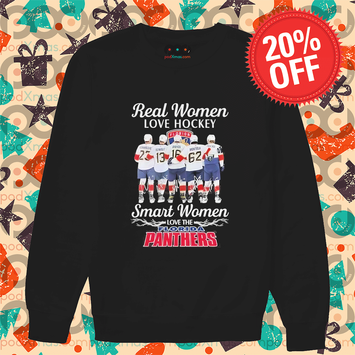 Real Women Love Hockey Smart Women Love The Florida Panthers Signature Shirt